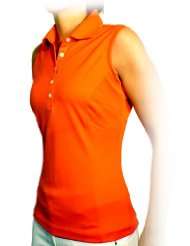 NIKE Womens Tech Pique Sleeveless Golf Polo Shirt