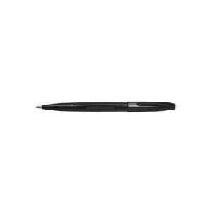  Pentel® Sign Pen Porous Point Pen, Black Barrel, Black 
