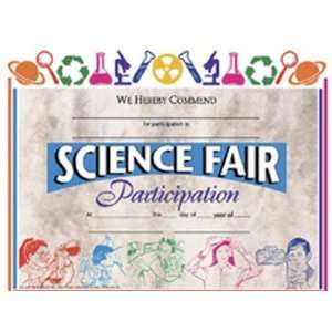  Certificates Science Fair 30/Pk