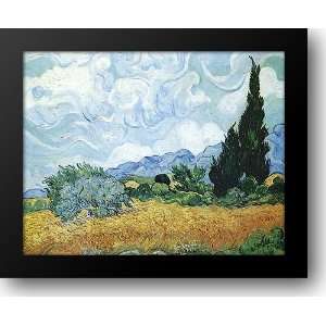  A Wheat Field with Cypresses, c.1889 26x21 Framed Art 