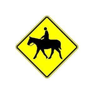  Metal traffic Sign: 30X30 Equestrian Crossing Symbol 