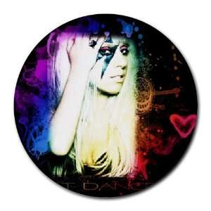  Just Dance Lady Gaga Round Mouse Pad