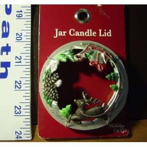  Linens N Things Christmas Xmas Scene Jar Candle Lid for 