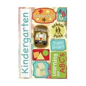 School Cardstock Stickers 5.5X9   Kindergarten Arts 