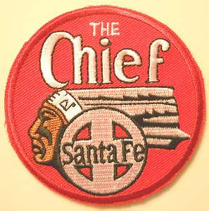 Santa Fe Super Chief Embroidered Patch Train Railroad RED Railway RR 3 