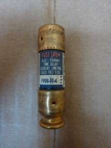 Lot of 4 Fusetron Time Delay Fuse FRN R 4 #26719  