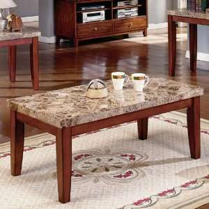    Steve Silver Montibello Marble Top Coffee Table: Home & Kitchen