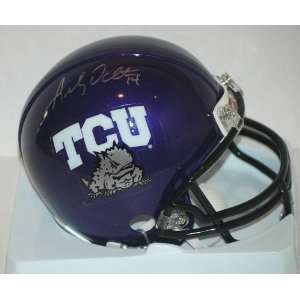  Andy Dalton Signed TCU Mini Helmet 
