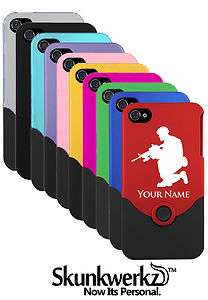 Personalized Engraved iPhone 4 4G 4S Case/Cover   ARMY/MILITARY 