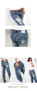 NWT Women Destroyed Vintage Denim Baggy Boyfriend Jeans S~XL  