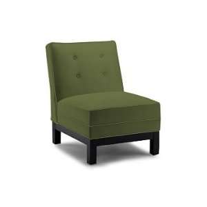  Williams Sonoma Home Abigail Chair, Luxe Velvet, Army 
