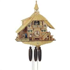   Chalet 8 Day Movement Cuckoo Clock with Bell Tower: Home & Kitchen