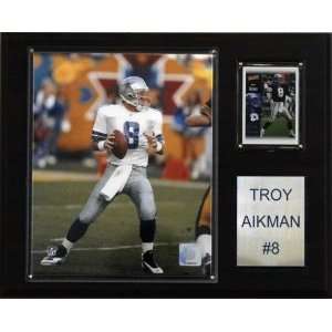  Dallas Cowboys Troy Aikman 12x15 Player Plaque Sports 