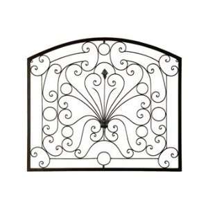  Arched French Gate Wall Art. Iron And Matte Black