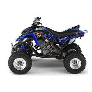 AMR Racing Yamaha Raptor 660 ATV Quad Graphic Kit   Madhatter Blue 