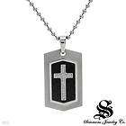 SIMMONS Brand New Cross Necklace Beautifully Crafted in Stainless 