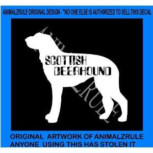  SCOTTISH DEERHOUND DOG VINYL DECAL 