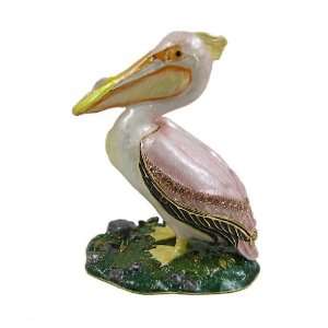   Pelican Trinket Box Bejeweled with Swarovski Crystals