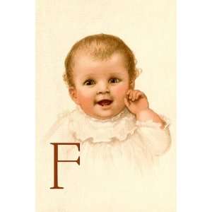  Baby Face F by Dorothy Waugh 12x18: Kitchen & Dining