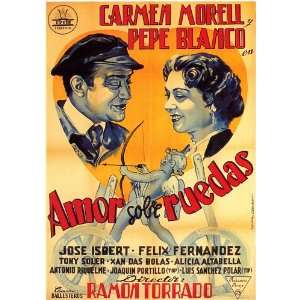 Amor Sobre Ruedas Movie Poster (27 x 40 Inches   69cm x 102cm) (1954 