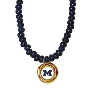 AVA Collegiate Necklace   University of Michigan, Navy  