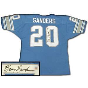  Barry Sanders Detroit Lions Autographed Blue Jersey 
