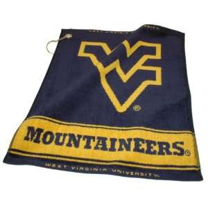  West Virginia Mountaineers Jacquard Woven Golf Towel 