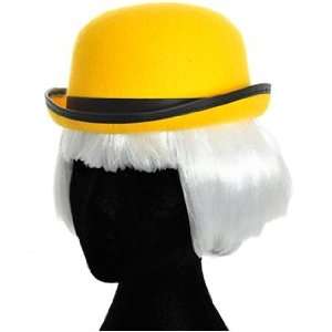  Ukps Yellow Felt Bowler Hat Toys & Games