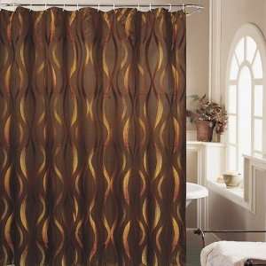  Beatrice Home Fashions Wave Shower Curtain: Home & Kitchen