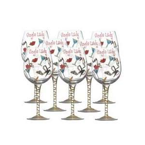 Celebrations by Mikasa Single Lady Wine Glasses, Set of 8:  