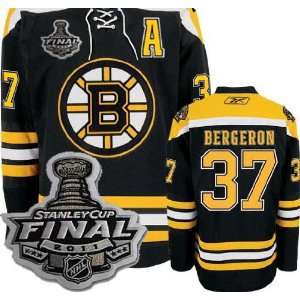  Kids 2011 NHL Stanley Cup Boston Bruins #37 Bergeron Black 