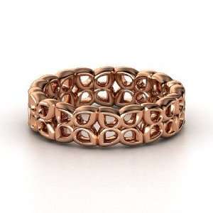  Quatrefoil Band, 18K Rose Gold Ring: Jewelry