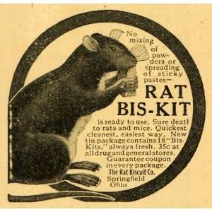  1928 Ad Rat Biscuit Bis Kit Mice Mouse Extermination 