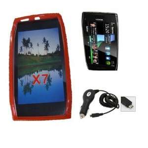  Mobile Palace  Red Gel skin case cover pouch holster with car 