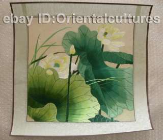 The silk hand embroidery has already been hand brocade mounted 