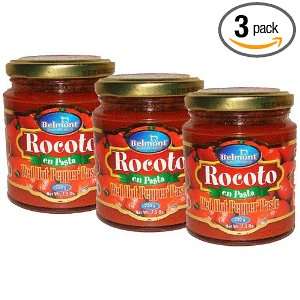 Belmont Rocoto Hot Red Pepper Paste 3 pack:  Grocery 