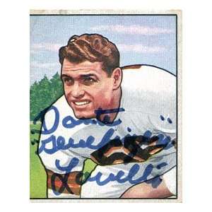   Dante Lavelli Autographed 1950 Bowman Card: Sports & Outdoors