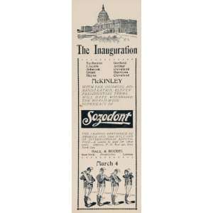  1897 Ad Sozodont Toothpaste Capitol Building Washington 