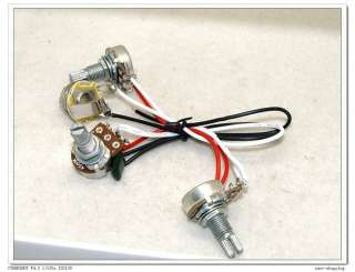 Set of JB Bass Guitar Wiring Harness  Prewired with 3 500k Pots 