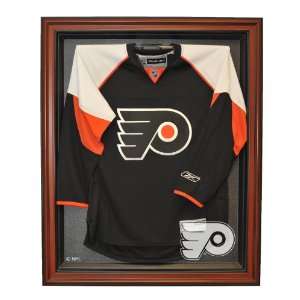  Cabinet Style Jersey Display, Brown: Sports & Outdoors