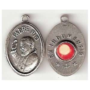  Padre Pio Relic Medal Reliquia Medalla de Padre Pio Santo 