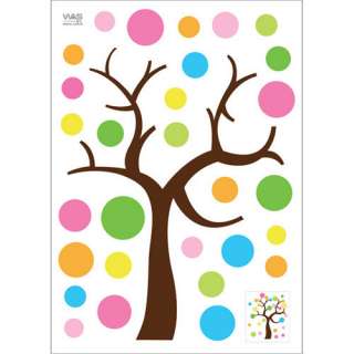 NEW nice quality Polka Dot lucky Tree Baby kids deco mural Wall Paper 
