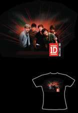 One Direction Group Photo Official Skinny Fit T Shirt  