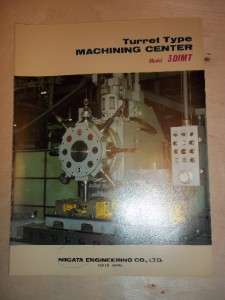 Vtg Niigata Engineering Catalog~3DIMT Machining Center  