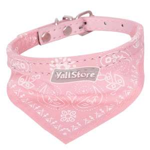   Adjustable Pet Dog Cat Bandana Scarf Collar Neckerchief Brand Pink