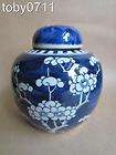 Antique Chinese Blue White Ginger Jar Kangxi Qianlong A  