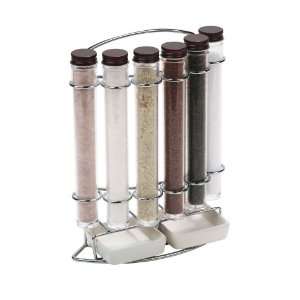  Trudeau Gourmet Salts with Chromed Wire Support and 2 
