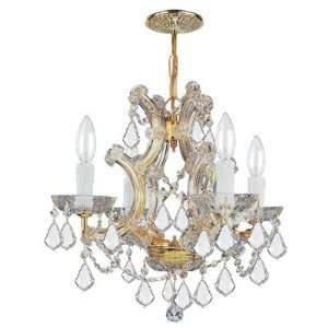  Bohemian Crystal 4 Ligth Candle Chandelier Crystal Type 