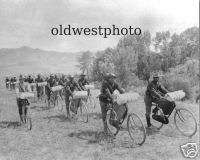 MISSOULA MONTANA NEGRO BICYCLE CORPS 1897 PHOTO  