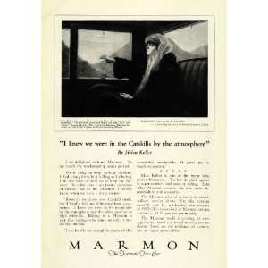  1923 Ad Marmon Car Helen Keller Catskills Automobile 